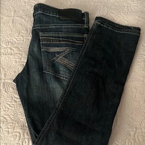 Rock & Republic Blue Straight Jeans with Classic Indigo Wash